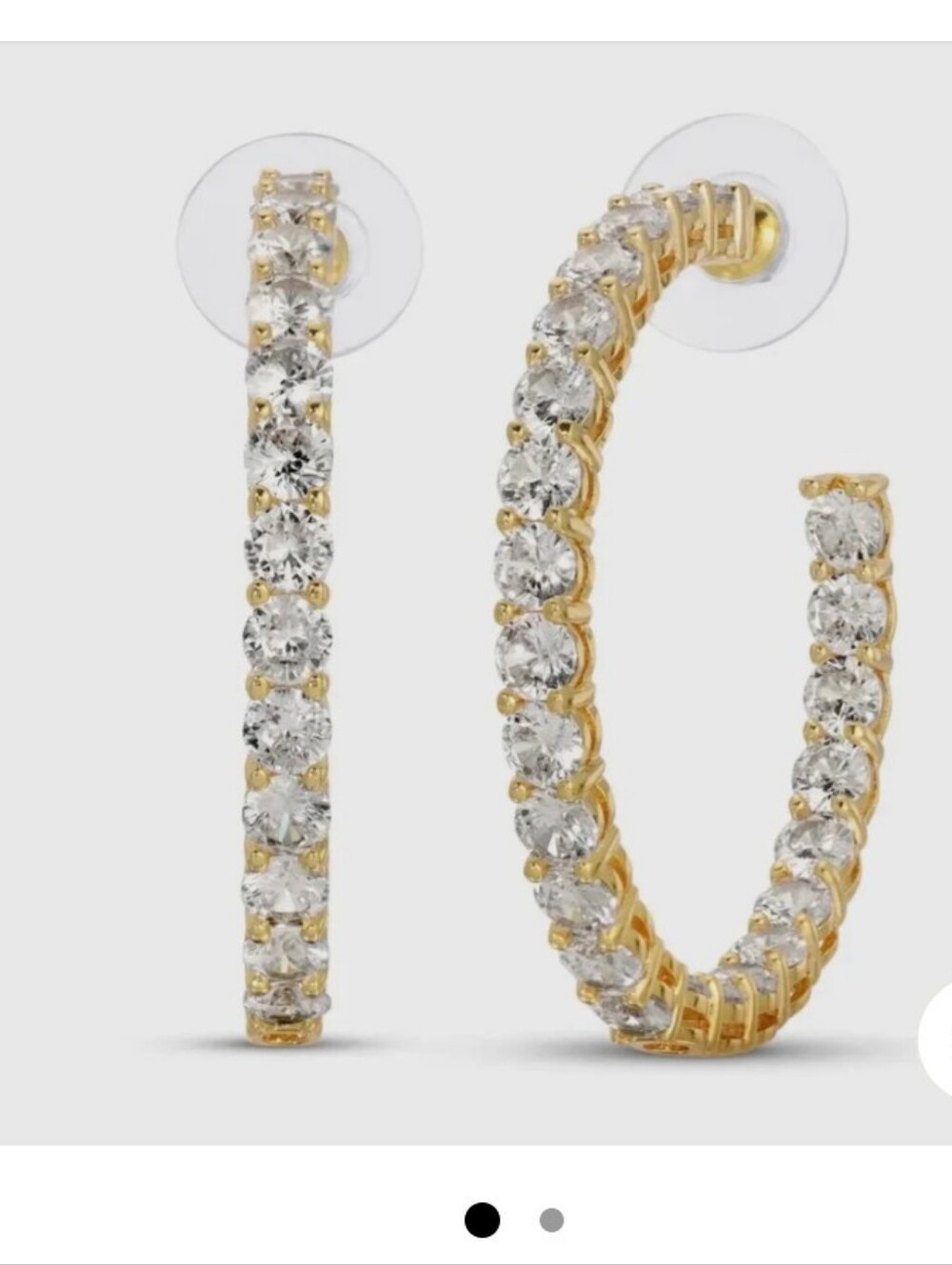 Karli Buxton Pave Hoops Chunky Gorgeous